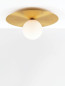 Preview: Nova Luce INDIGO Deckenleuchte E27 Gold 18x40cm dimmbar 9501247
