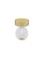 Preview: Nova Luce BRILLANTE LED Deckenleuchte Gold 6W Neutralweiss 16x11cm 9522010