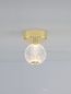 Preview: Nova Luce BRILLANTE LED Deckenleuchte Gold 6W Neutralweiss 16x11cm 9522010