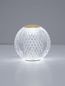 Preview: Nova Luce BRILLANTE LED Tischleuchte Gold 1,5W Neutralweiss 9x9cm 9522020