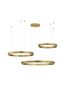 Preview: Nova Luce MOTIF LED Pendelleuchte Gold 140W Warmweiss 250x100cm dimmbar 9530190
