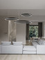 Preview: Nova Luce MOTIF LED Pendelleuchte Schwarz 140W Steuerbare Lichtfarbe 250x100cm dimmbar 9530215