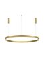 Preview: Nova Luce MOTIF LED Pendelleuchte Messing 72W Steuerbare Lichtfarbe 250x120cm dimmbar 9530220
