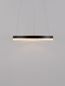 Preview: Nova Luce ADRIA LED Pendelleuchte Schwarz 23W Warmweiss 150x40cm dimmbar 9530225