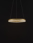 Preview: Nova Luce ADRIA LED Pendelleuchte Messing 23W Warmweiss 150x40cm dimmbar 9530226