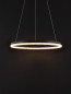 Preview: Nova Luce ADRIA LED Pendelleuchte Schwarz 32W Warmweiss 150x60cm dimmbar 9530227