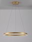 Preview: Nova Luce ADRIA LED Pendelleuchte Messing 32W Warmweiss 150x60cm dimmbar 9530228