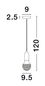 Preview: Nova Luce VEDA Pendelleuchte G9 Messing 120x9,5cm dimmbar 9536412