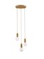 Preview: Nova Luce VEDA Pendelleuchte G9 3-fach Messing 150x30cm dimmbar 9536413