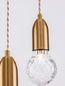 Preview: Nova Luce VEDA Pendelleuchte G9 3-fach Messing 150x30cm dimmbar 9536413
