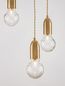 Preview: Nova Luce VEDA Pendelleuchte G9 3-fach Messing 150x30cm dimmbar 9536413