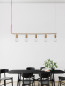 Preview: Nova Luce VEDA Pendelleuchte G9 5-fach Messing 128x10x120cm dimmbar 9536415