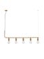 Preview: Nova Luce VEDA Pendelleuchte G9 5-fach Messing 128x10x120cm dimmbar 9536415