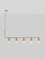 Preview: Nova Luce VEDA Pendelleuchte G9 5-fach Messing 128x10x120cm dimmbar 9536415