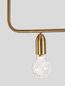 Preview: Nova Luce VEDA Pendelleuchte G9 5-fach Messing 128x10x120cm dimmbar 9536415