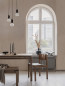 Preview: Nova Luce VEDA Pendelleuchte G9 3-fach Schwarz 150x30cm dimmbar 9536418