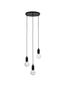 Preview: Nova Luce VEDA Pendelleuchte G9 3-fach Schwarz 150x30cm dimmbar 9536418
