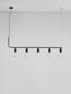 Preview: Nova Luce VEDA Pendelleuchte G9 5-fach Schwarz 128x10x120cm dimmbar 9536419