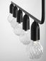 Preview: Nova Luce VEDA Pendelleuchte G9 5-fach Schwarz 128x10x120cm dimmbar 9536419