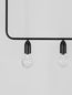 Preview: Nova Luce VEDA Pendelleuchte G9 5-fach Schwarz 128x10x120cm dimmbar 9536419