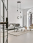 Preview: Nova Luce VEDA Pendelleuchte G9 5-fach Schwarz 150x40cm dimmbar 9536420