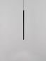 Preview: Nova Luce DANDIA LED Pendelleuchte Schwarz 6W Warmweiss 150x8cm 9540200