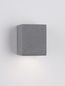 Preview: Nova Luce EMILE LED Wandleuchte Grau 5W IP65 9x9,7x11,2cm 9540209