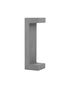 Preview: Nova Luce ARAN LED Wegeleuchte Grau 8W IP65 Warmweiss 16x15x50cm 9540213