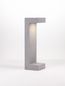 Preview: Nova Luce ARAN LED Wegeleuchte Grau 8W IP65 Warmweiss 16x15x50cm 9540213