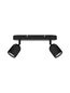 Preview: Nova Luce ORSON Deckenleuchte GU10 2-fach Schwarz 28x8x9,7cm dimmbar 9555815