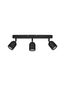 Preview: Nova Luce ORSON Deckenleuchte GU10 3-fach Schwarz 48x8x9,7cm dimmbar 9555817