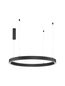 Preview: Nova Luce STING LED Pendelleuchte Schwarz 60W Warmweiss 200x100cm dimmbar 9558607