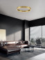 Preview: Nova Luce STING LED Deckenleuchte Bronze 50W Warmweiss 80x4x7,8cm dimmbar 9558650
