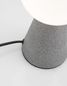 Preview: Nova Luce ZERO Tischleuchte G9 Grau 20x10cm 9577010