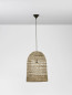 Preview: Nova Luce GRIFFIN Pendelleuchte E27 Braun 205x42cm dimmbar 9586506