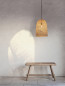 Preview: Nova Luce AURORA Pendelleuchte E27 Beige 190x30cm dimmbar 9586509