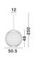 Preview: Nova Luce GRIFFIN Pendelleuchte E27 Braun 250x50,5cm dimmbar 9587122