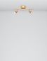 Preview: Nova Luce LUP Deckenleuchte GU10 2-fach Gold 31x8x10,9cm dimmbar 960002