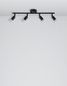 Preview: Nova Luce LUP Deckenleuchte GU10 4-fach Schwarz 51x8x10,9cm dimmbar 960008