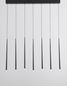 Preview: Nova Luce GIONO LED Pendelleuchte Schwarz 18W Warmweiss 90x5x230cm 9601007