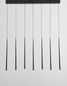 Preview: Nova Luce GIONO LED Pendelleuchte Schwarz 18W Warmweiss 90x5x230cm 9601007