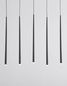 Preview: Nova Luce GIONO LED Pendelleuchte Schwarz 18W Warmweiss 90x5x230cm 9601007