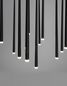 Preview: Nova Luce GIONO LED Pendelleuchte Schwarz 29W Warmweiss 230x50cm 9601012