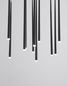 Preview: Nova Luce GIONO LED Pendelleuchte Schwarz 29W Warmweiss 230x50cm 9601012