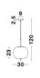 Preview: Nova Luce LATO Pendelleuchte E27 Schwarz 120x30cm dimmbar 9624071