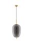 Preview: Nova Luce LATO Pendelleuchte E27 Gold-Rauchig 120x27cm dimmbar 9624081