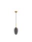 Preview: Nova Luce LATO Pendelleuchte E14 Gold-Rauchig 120x15,8cm dimmbar 9624098