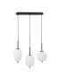 Preview: Nova Luce LATO Pendelleuchte E14 3-fach Schwarz 53x9x120cm dimmbar 9624099