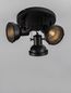 Preview: Nova Luce RUVI Deckenleuchte GU10 3-fach Schwarz 22x24cm dimmbar 9624105
