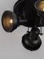 Preview: Nova Luce RUVI Deckenleuchte GU10 3-fach Schwarz 22x24cm dimmbar 9624105